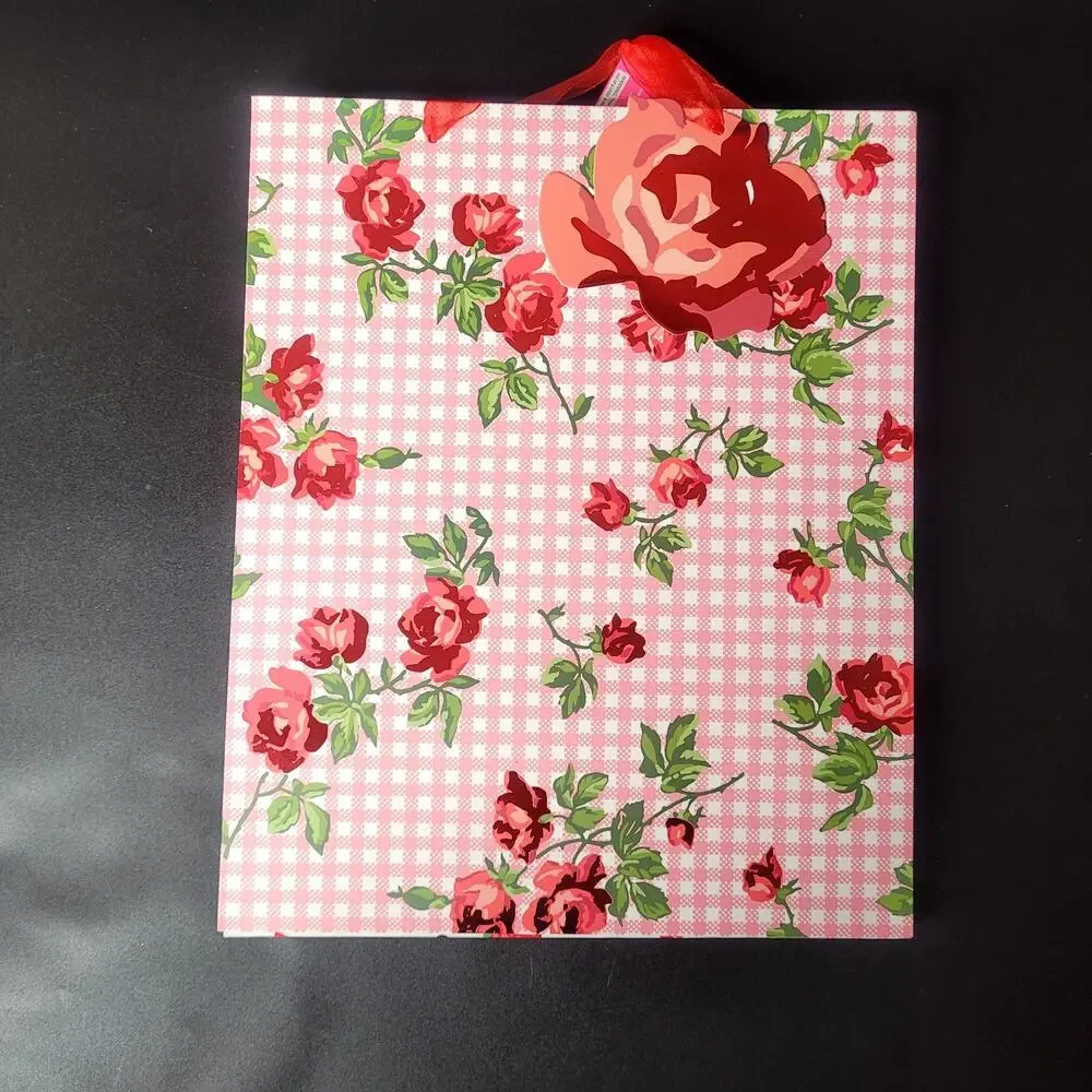 Betsey Johnson 3 Pack Gift Bags Cherries Red Roses Strawberries Hearts‎ NWT